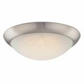 Brightbomb 11 in. LED Flush Mount Ceiling Fixture, Brushed Nickel BR2689887